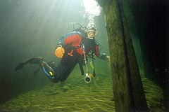Under the boathouse